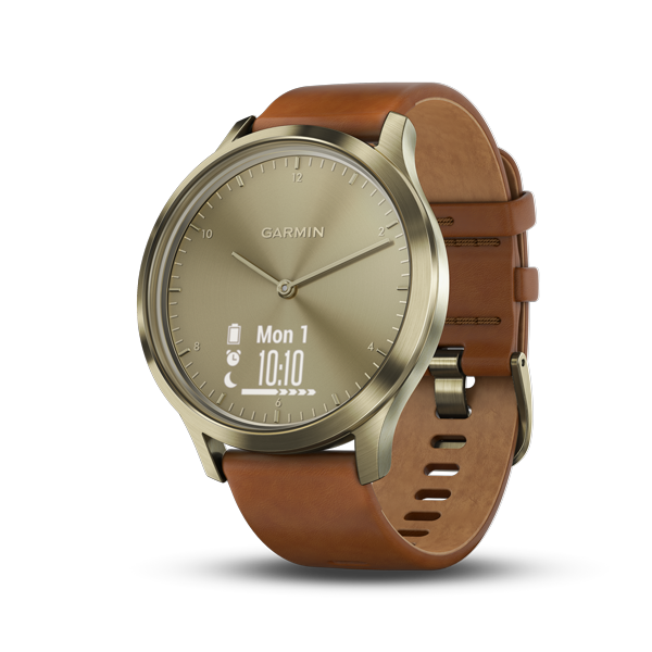 GARMIN：vívomove™ HR智慧型手錶（典雅復古金）