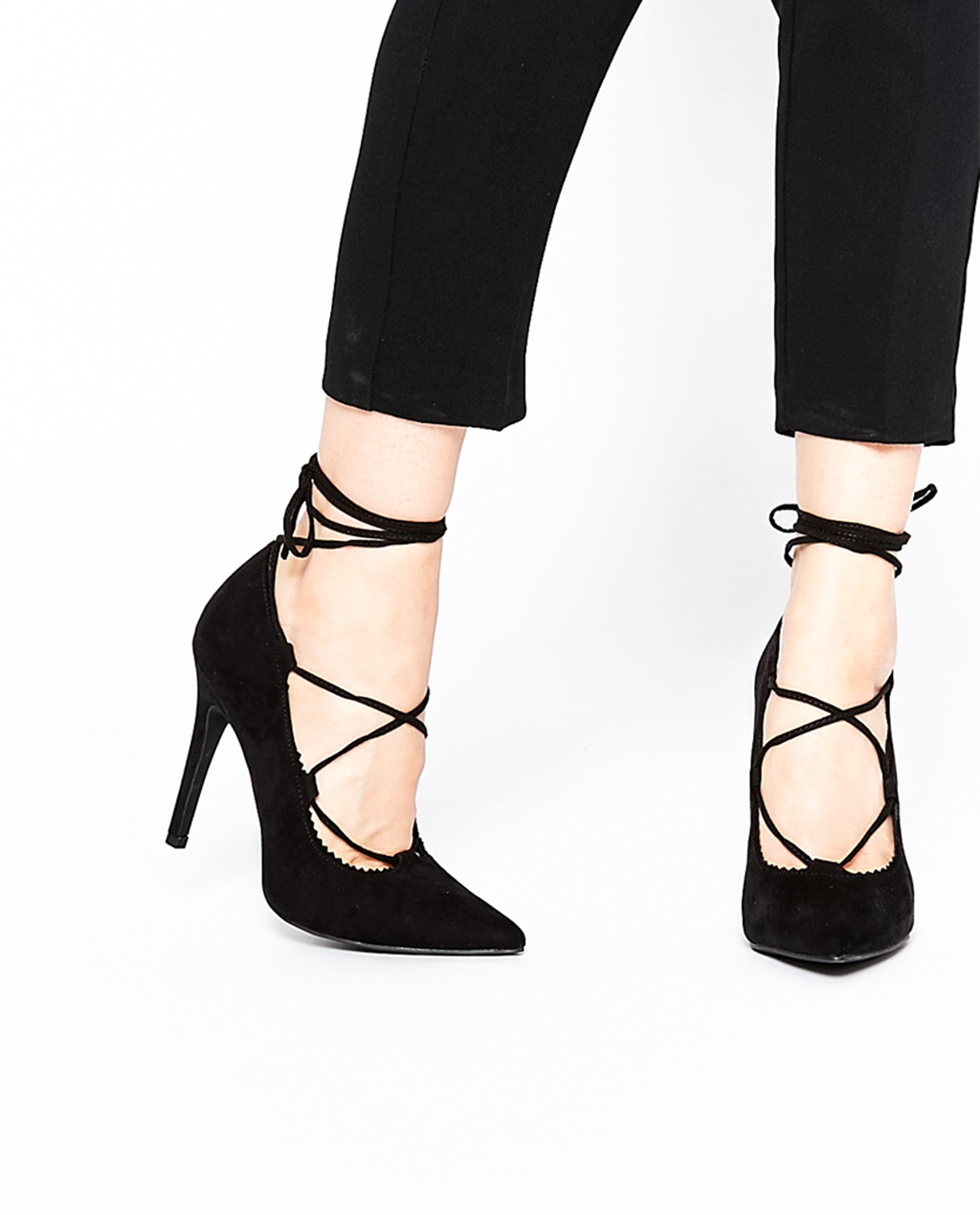LACE UP HEELS